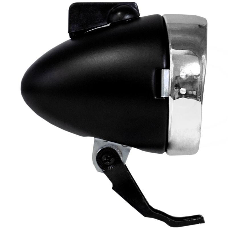 BBR Tuning Vintage LED Bullet Headlight - Black/Silver - side