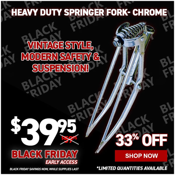 Heavy Duty Springer Fork- Chrome