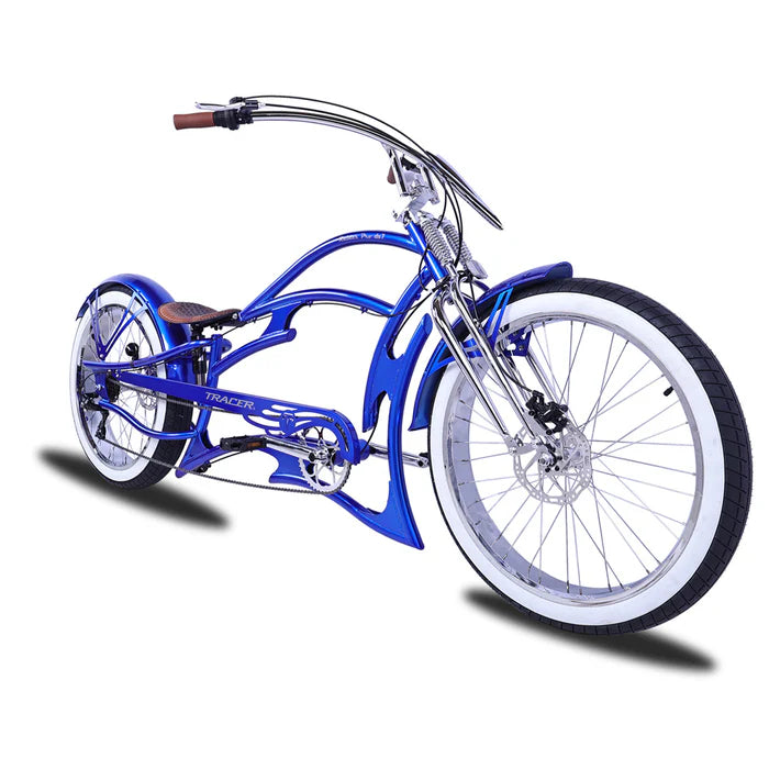 Cruiser Bicycle Tracer Raider Pro DS7 Blue Right Front