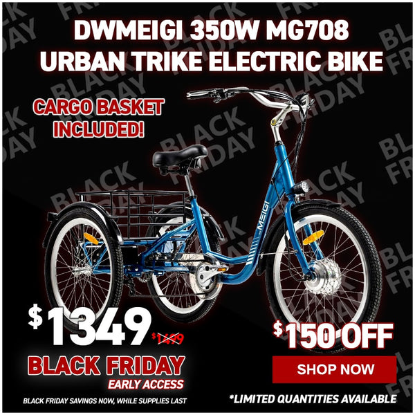 DWMeigi 350W MG708 Urban Trike Electric Bike