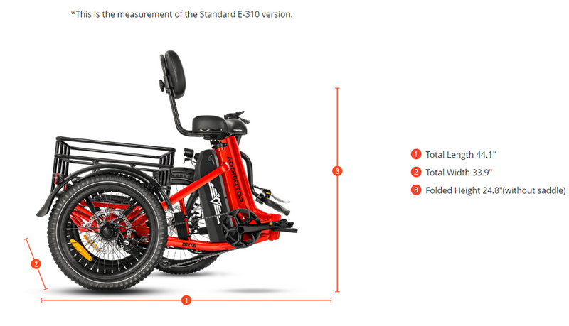 Electric Bike Addmotor CityTri310 Folded