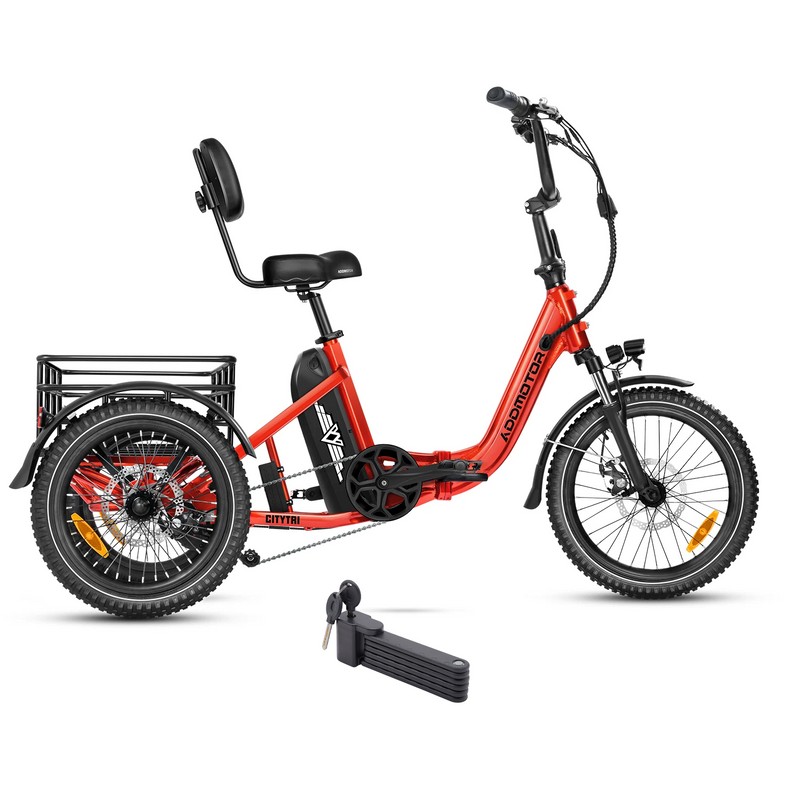 Electric Bike Addmotor CityTri310 Red Right