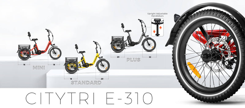 Electric Bike Addmotor CityTri310 Sizes