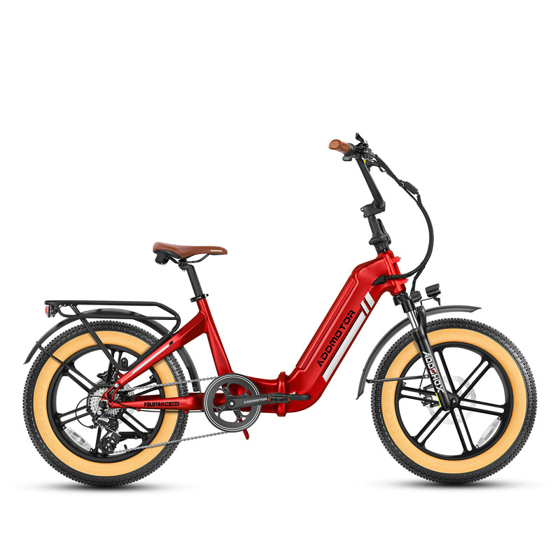 Electric Bike Addmotor Foldtan Red Right