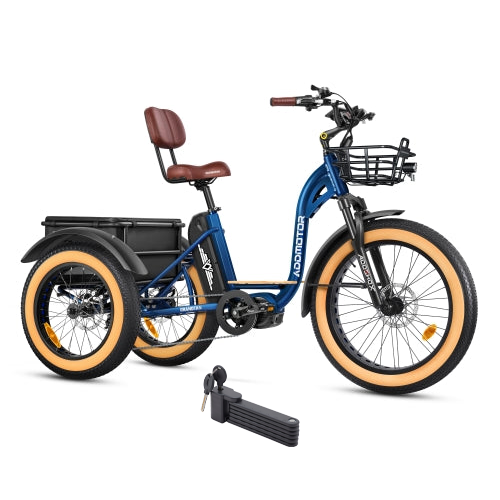 Electric Bike Addmotor GrandtanTurbo Blue Right Front