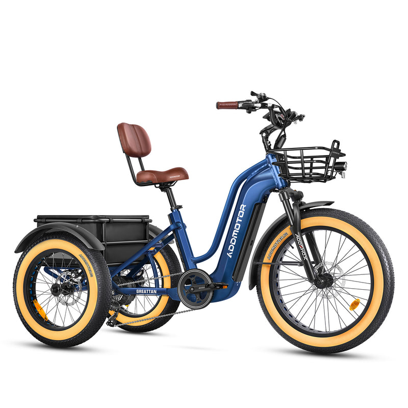 Electric Bike Addmotor Greattan Blue Right Front