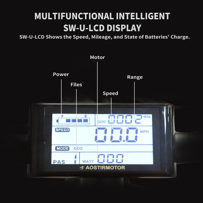 Electric Bike Aostirmotor Storm LCD