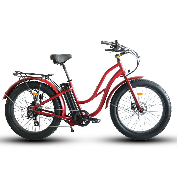 Electric Bike Coastal Cruiser BB-CFT Red Right