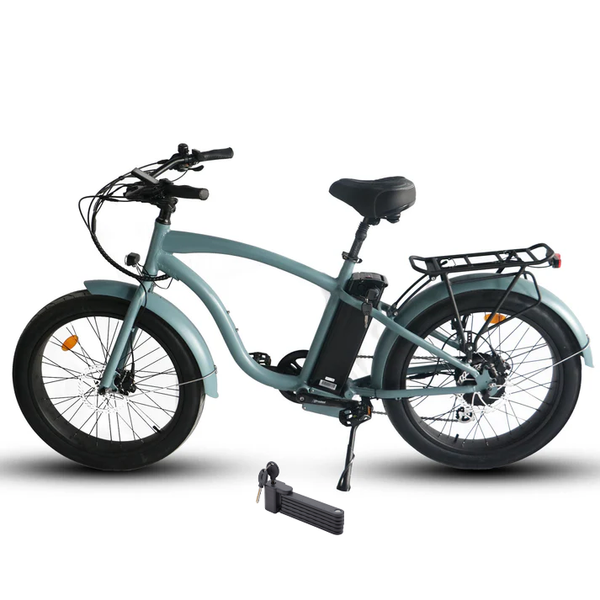 Coastal Cruiser 750W 52V Step Over 24" x 3" Beach Cruiser Electric Bike