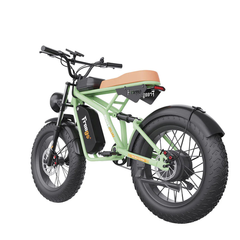 Electric Bike Freego F1 Green Left Rear