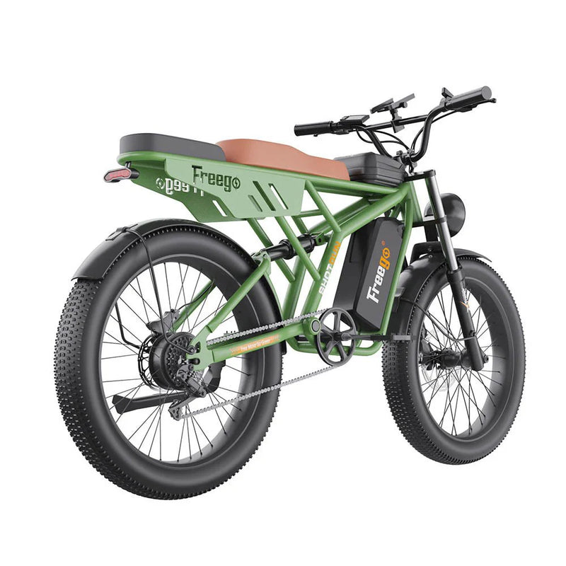 Electric Bike Freego F4 Green Right Rear