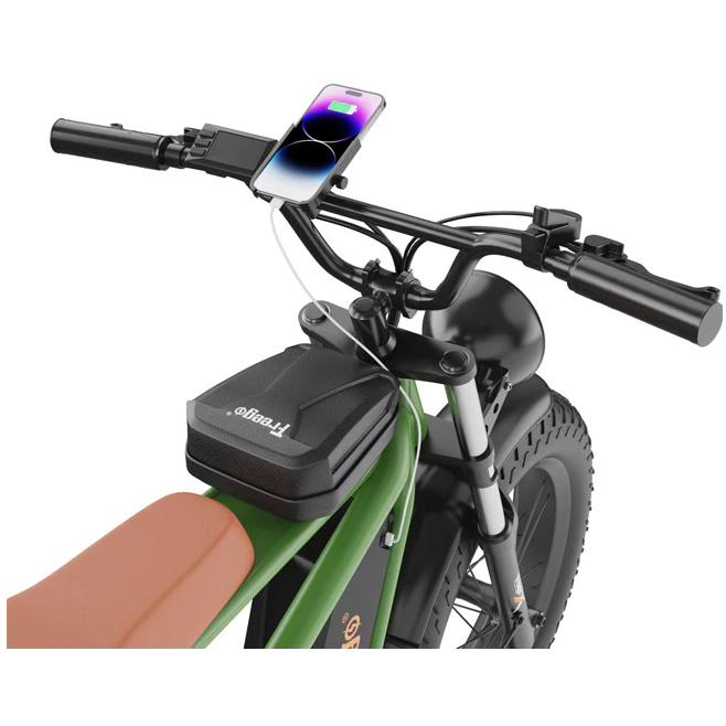 Electric Bike Freego F4 Green Handlebar