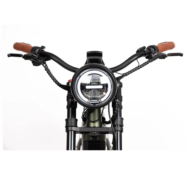 Electric Bike Iconic Cruiser Green Headlight