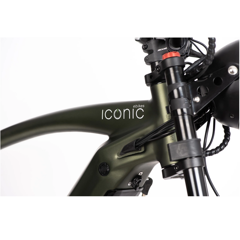 Electric Bike Iconic Cruiser Green Logo