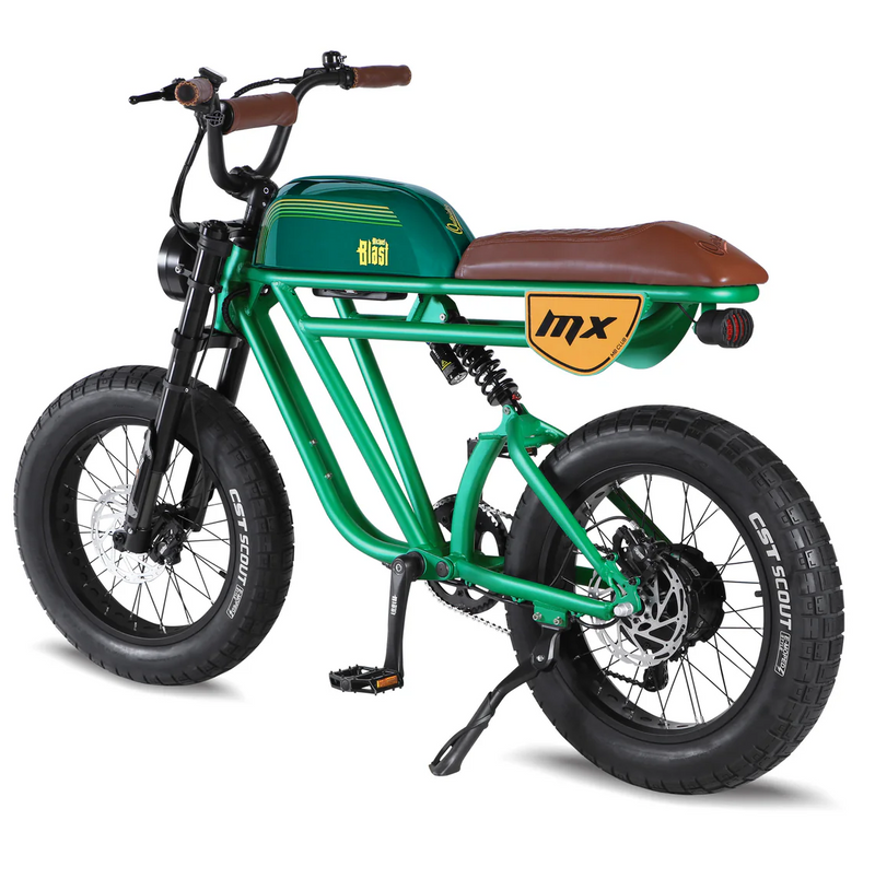 Electric Bike Michael Blast Outsider MX All Green Left Rear