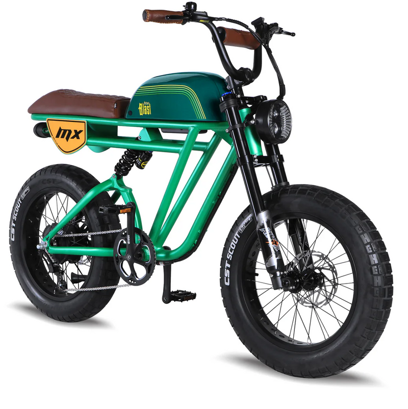 Electric Bike Michael Blast Outsider MX All Green Right Front