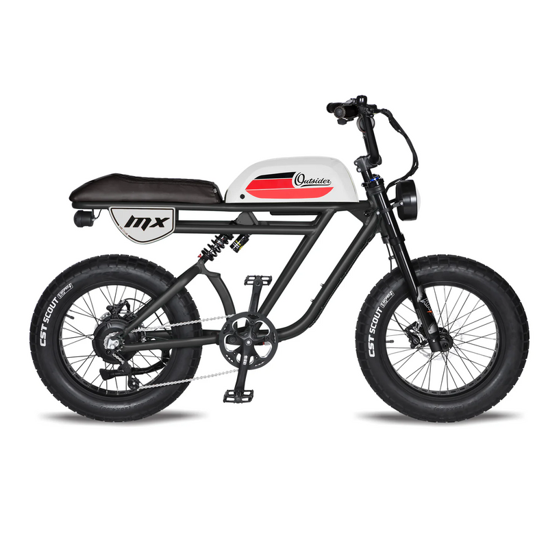 Electric Bike Michael Blast Outsider MX White 1 Right