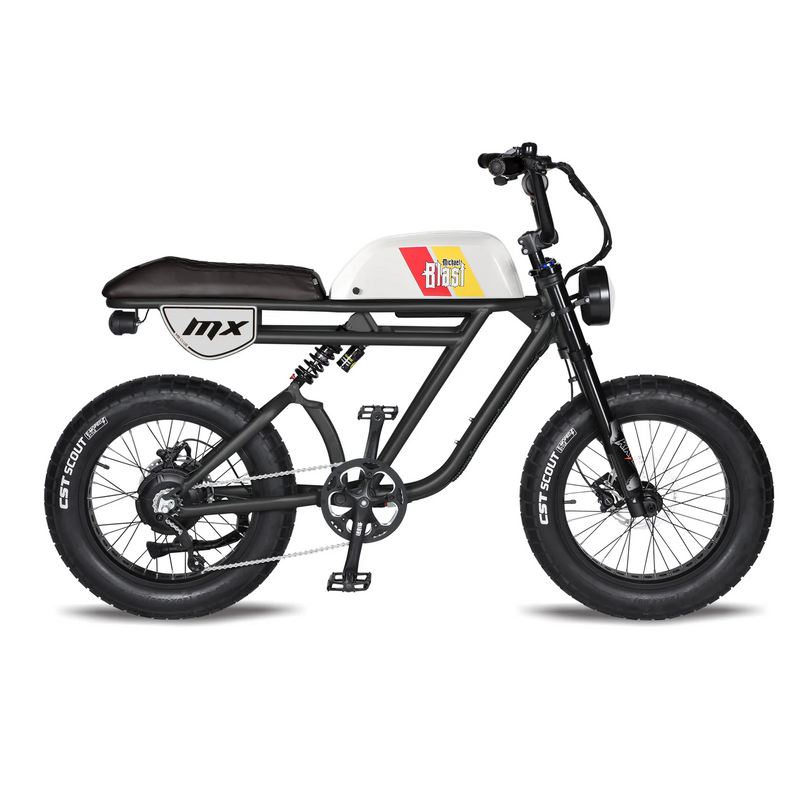 Electric Bike Michael Blast Outsider MX White 2 Right