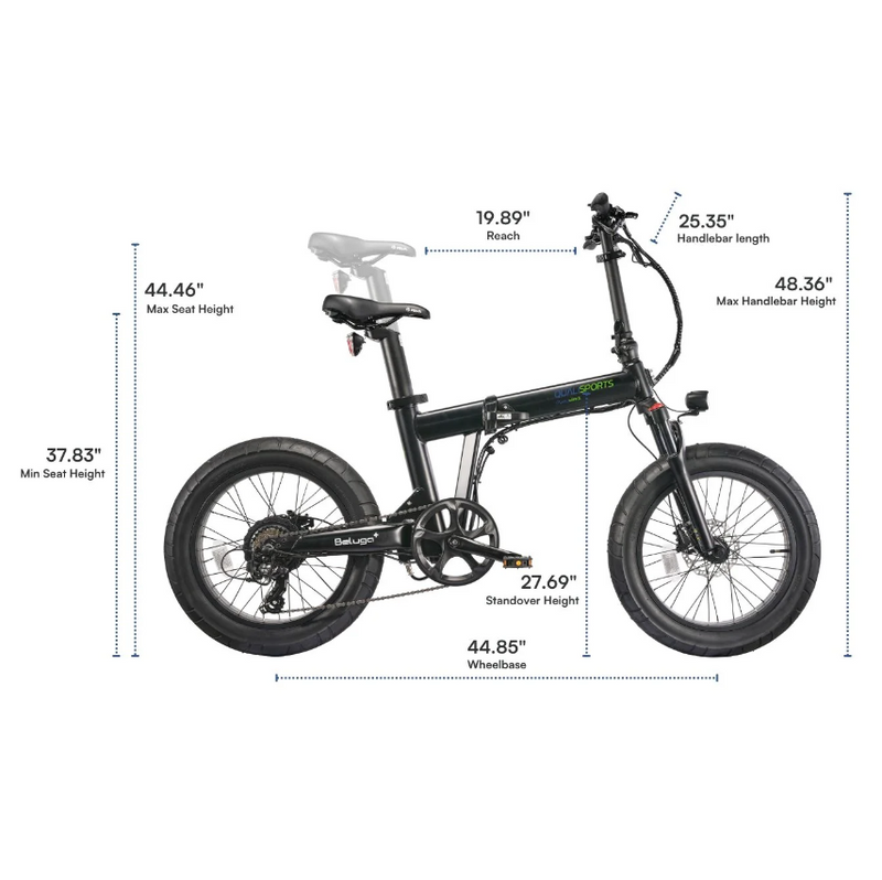 Electric Bike Qualisport Beluga Plus Dimensions