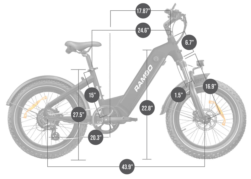 Electric Bike Rambo Ranger Dimensions