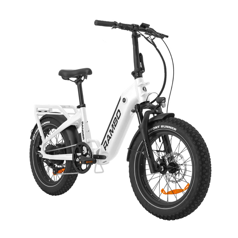 Electric Bike Rambo Ranger White Right Angle