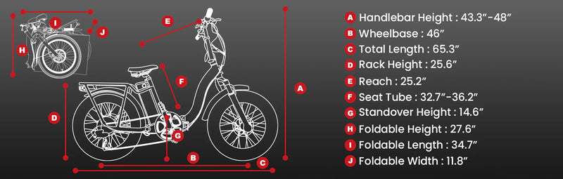 Electric Bike Revi Rebel.2 Dimensions