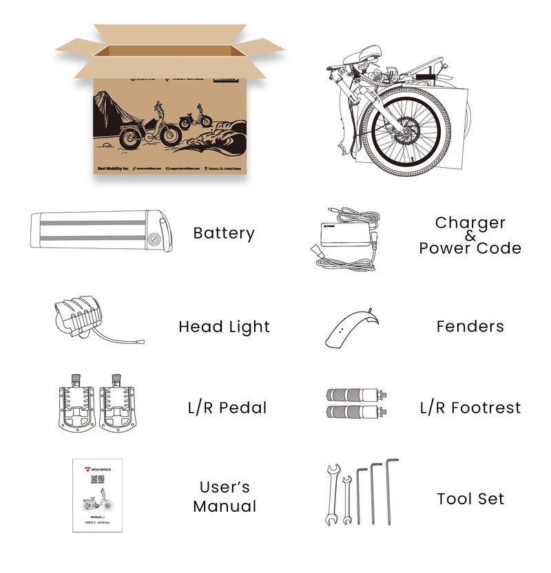 Electric Bike Revi Rebel.2 Included