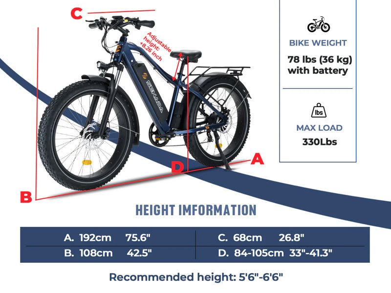 Electric Bike Senada Saber Plus Heights