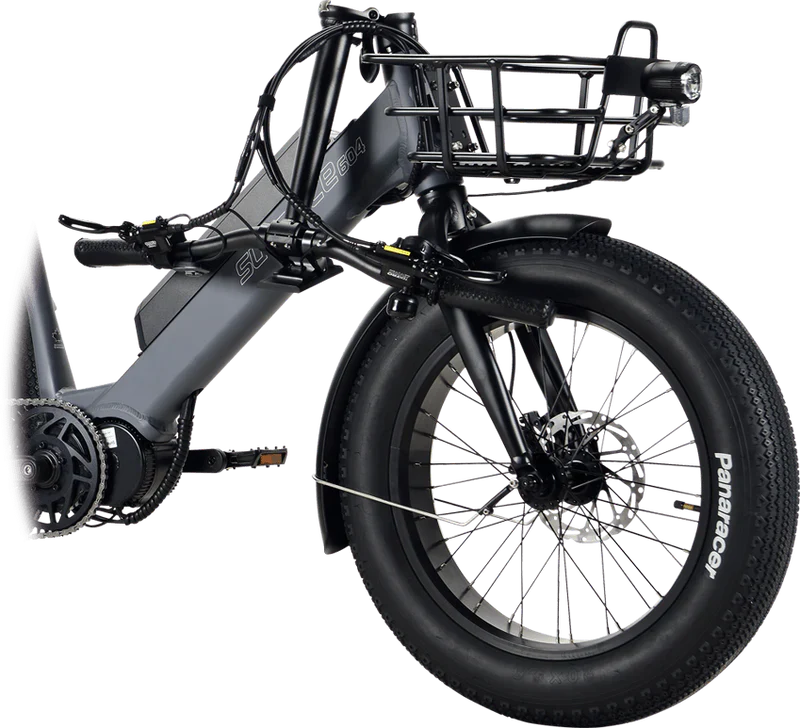 Surface 604 500W 48V Trio Mid Drive Folding Step-Thru Fat Tire Trike Electric Bike