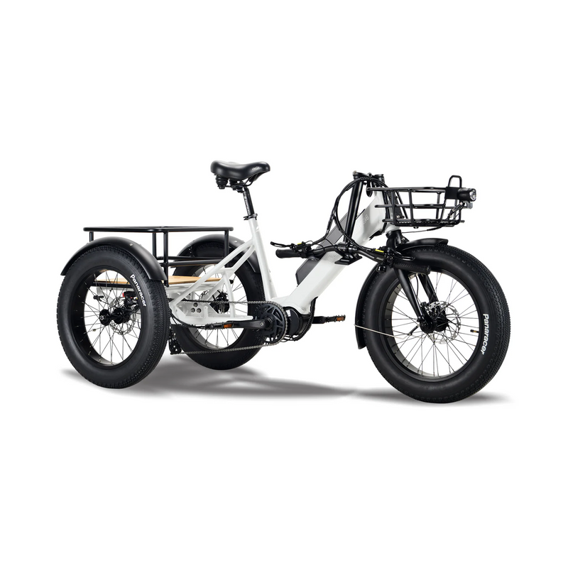 Surface 604 500W 48V Trio Mid Drive Folding Step-Thru Fat Tire Trike Electric Bike