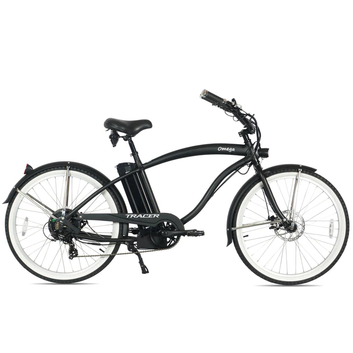 Tracer 500W 26" Omega Men's Beach Cruiser Electric Bike