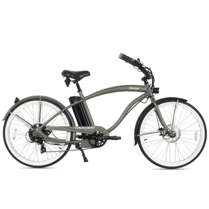 Tracer 500W 26" Omega Men's Beach Cruiser Electric Bike