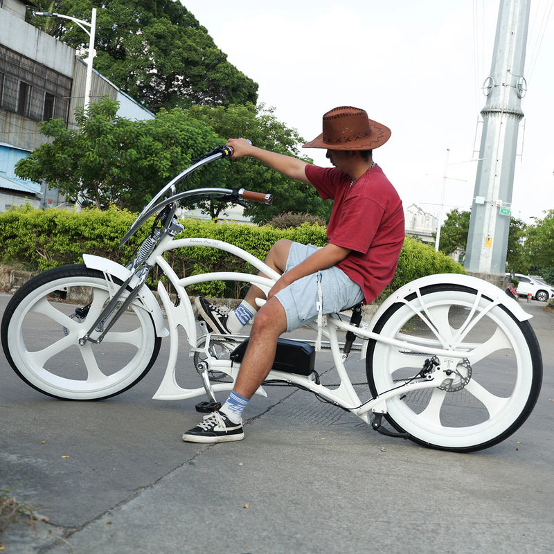 Electric Bike Tracer Raptor White Right Park