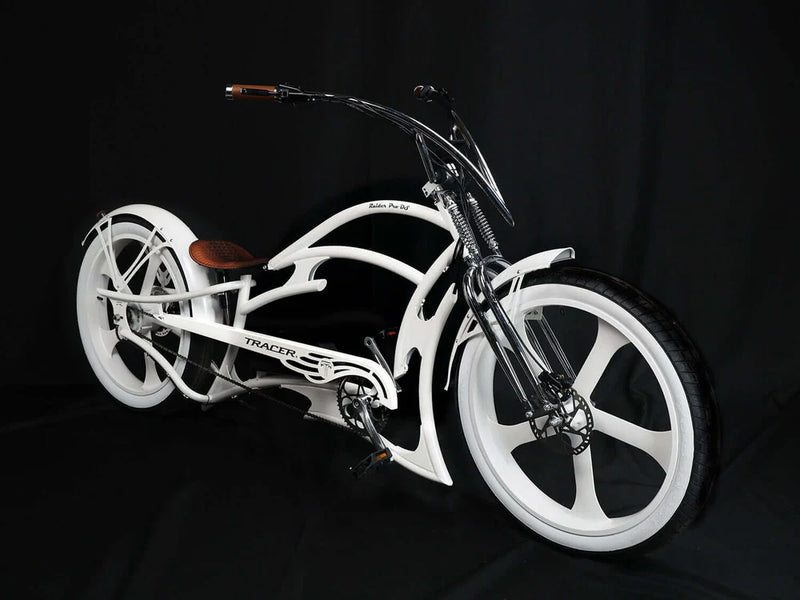 Electric Bike Tracer Raptor White Right Front