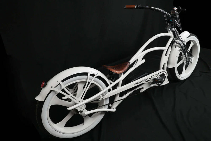 Electric Bike Tracer Raptor White Right Rear