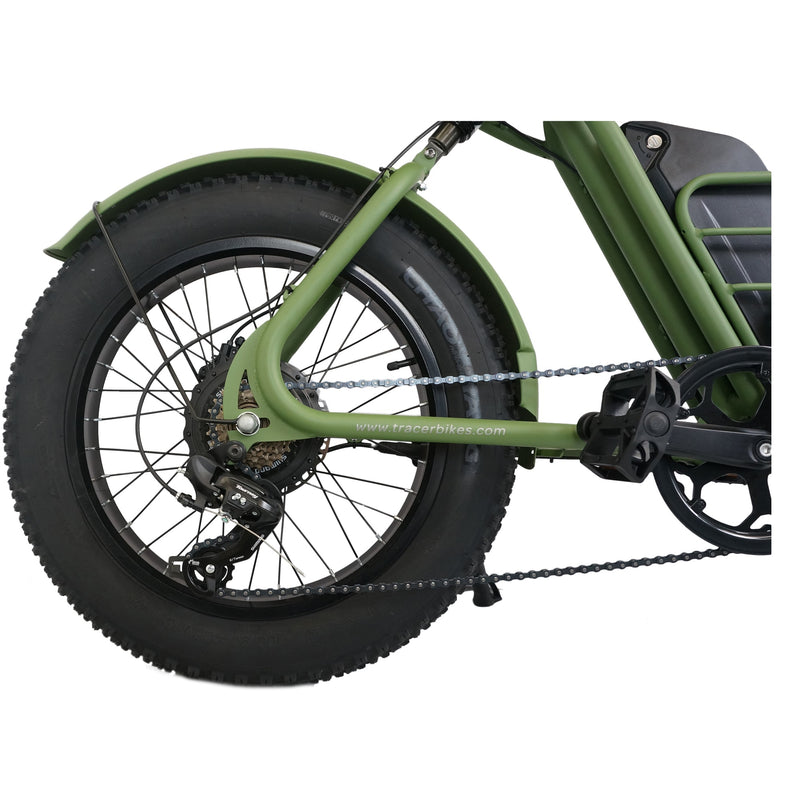 Electric Bike Tracer Verge Green Wheel