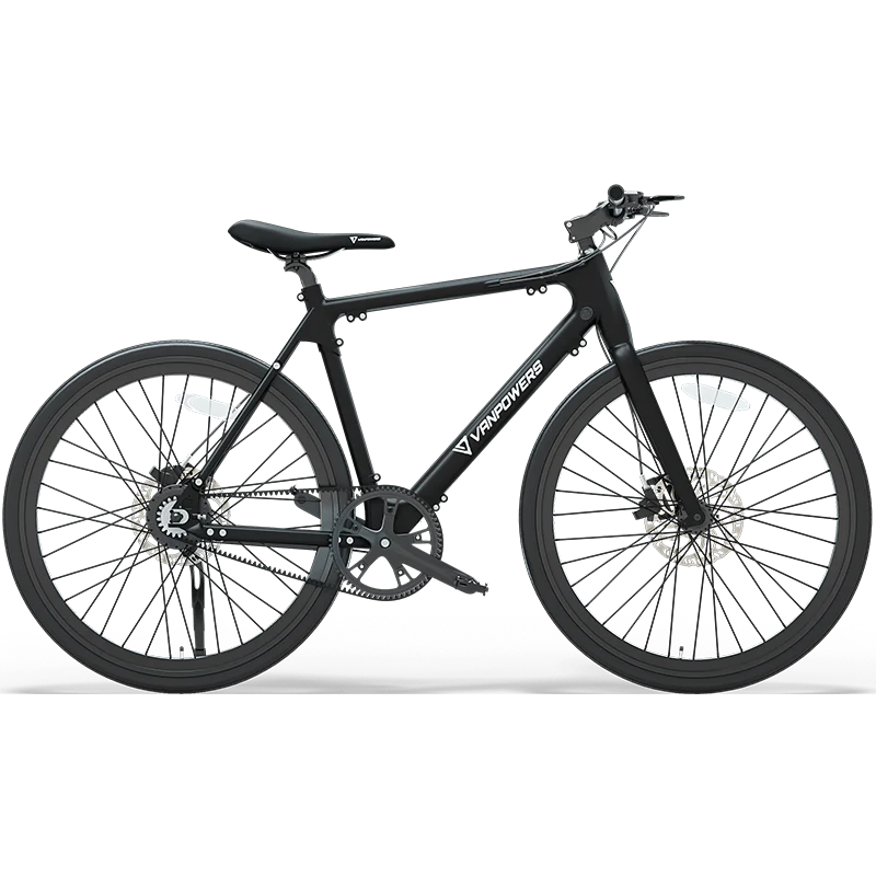 Electric Bike Vanpowers City Vanture Black Right