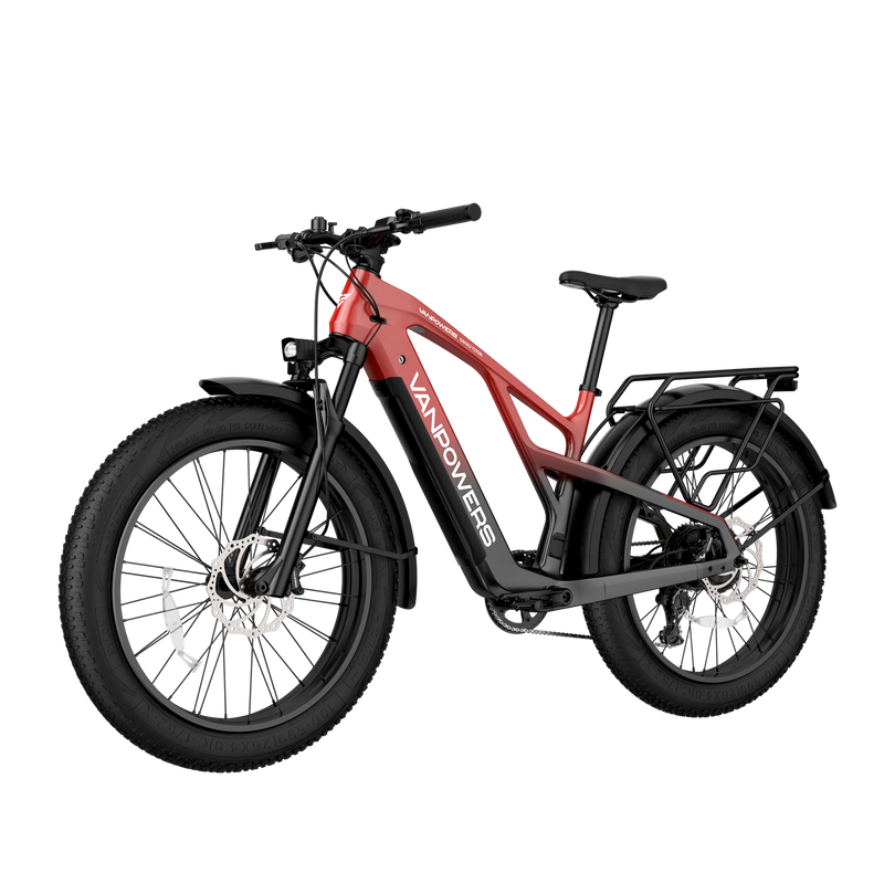 Electric Bike Vanpowers Grand Teton Pro Red Left Front