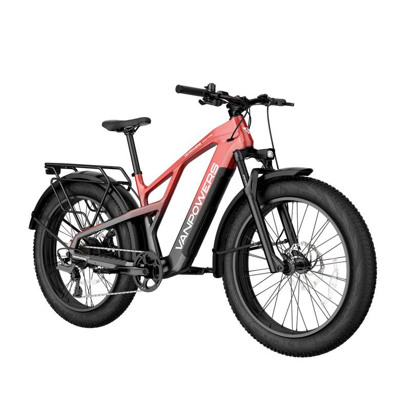 Electric Bike Vanpowers Grand Teton Pro Red Right Front