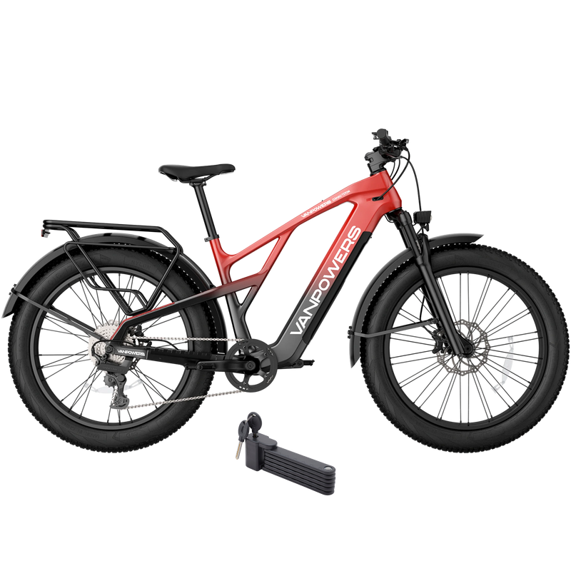 Vanpowers 750W Grand Teton Pro All-Terrain Fat Tire Mountain Electric Bike