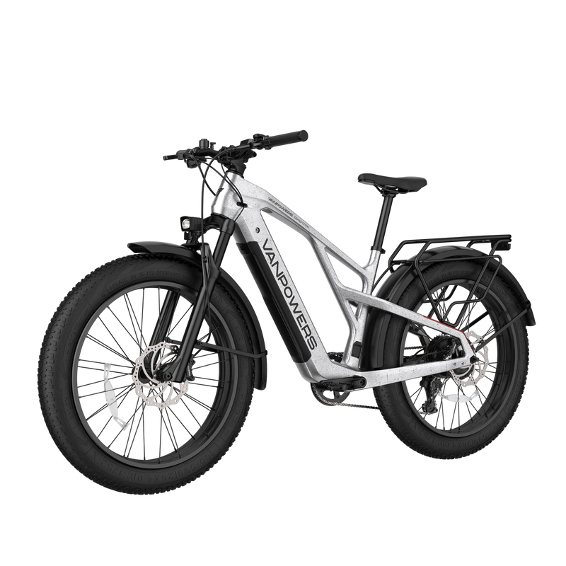 Electric Bike Vanpowers Grand Teton Pro Silver Left Front