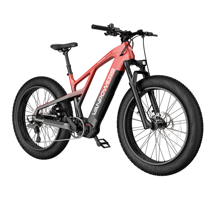 Electric Bike Vanpowers Grand Teton Ultra Red Right Front