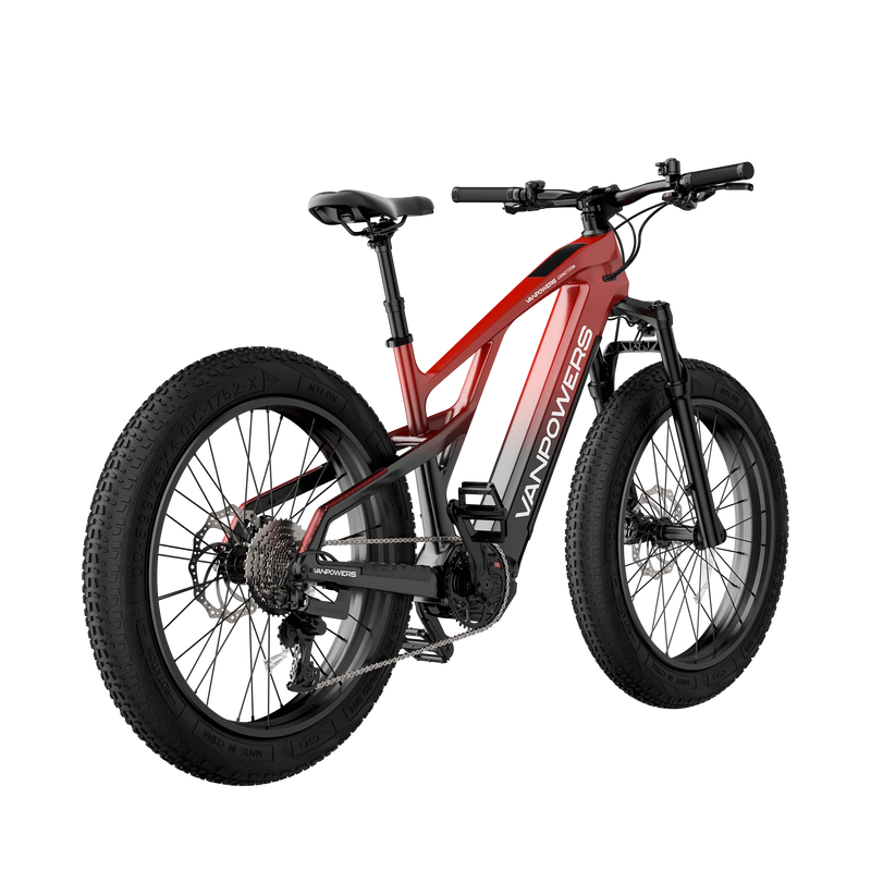 Electric Bike Vanpowers Grand Teton Ultra Red Right Rear