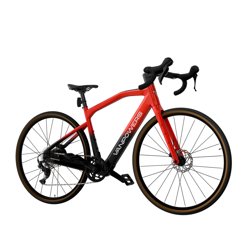 Electric Bike Vanpowers Urban Cross Ultra Red Right Front