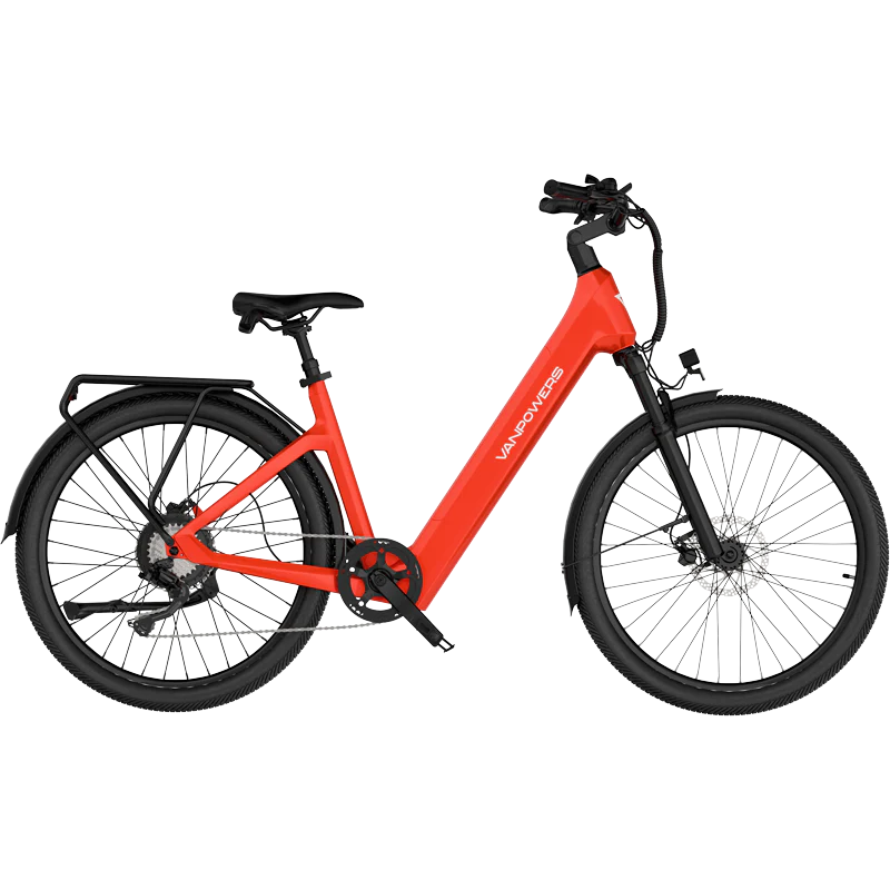 Electric Bike Vanpowers Urban Glide Pro Red Right