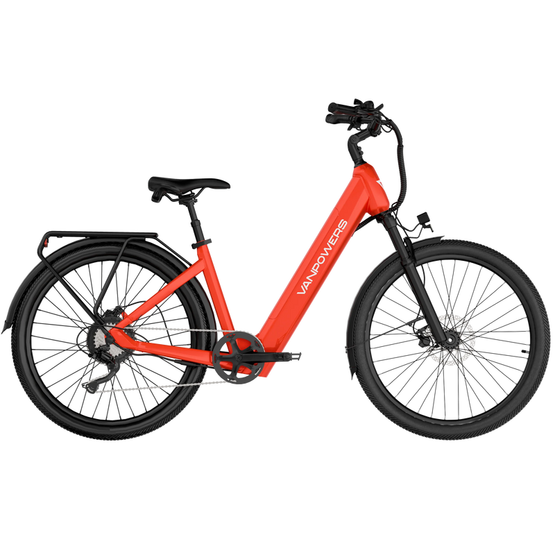 Electric Bike Vanpowers Urban Glide Standard Red Right