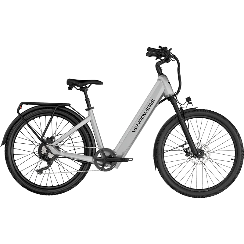 Electric Bike Vanpowers Urban Glide Standard Silver Right