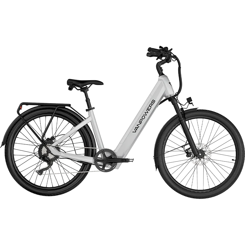 Electric Bike Vanpowers Urban Glide Standard White Right