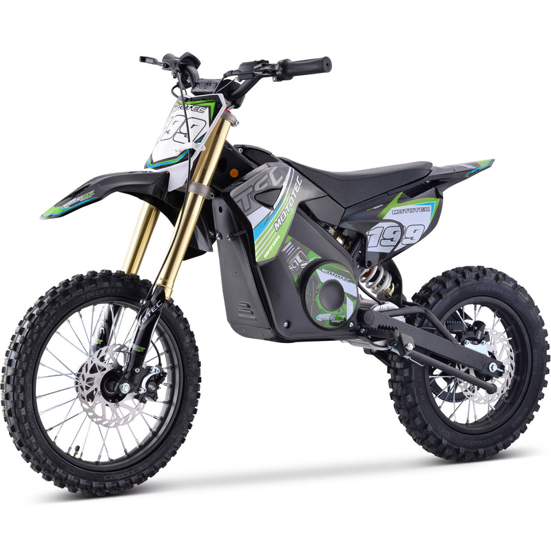 Mini Bike Mototec 1800W Pro Electric Green Left Front