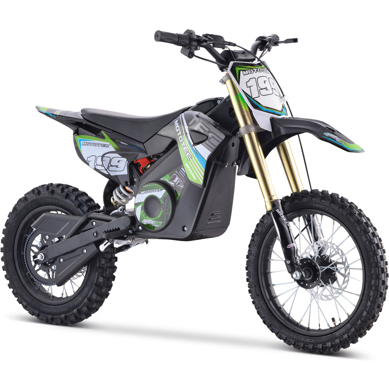 Mini Bike Mototec 1800W Pro Electric Green Right Front